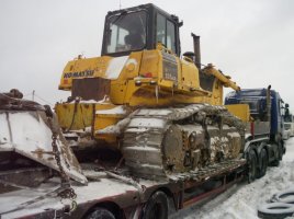 Транспортировка бульдозера Komatsu 30 тонн